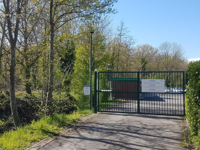 Toegangspoort dubbele poort Industrie - puntenkam